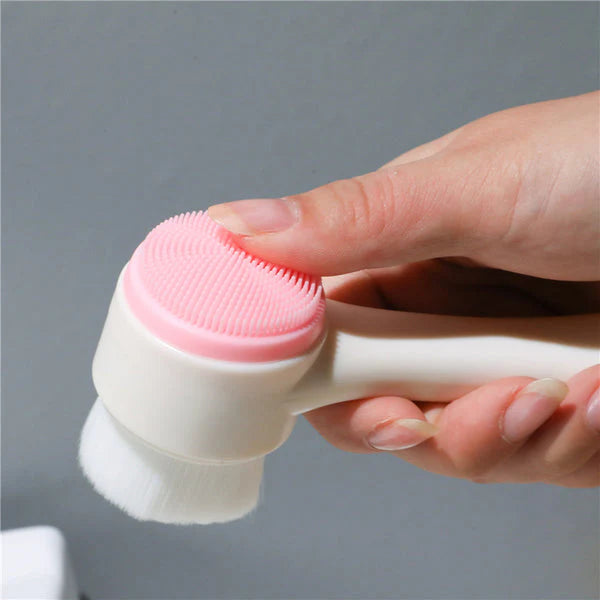 3D Double-Sided Face Cleansing Massage Brush - Future Souk