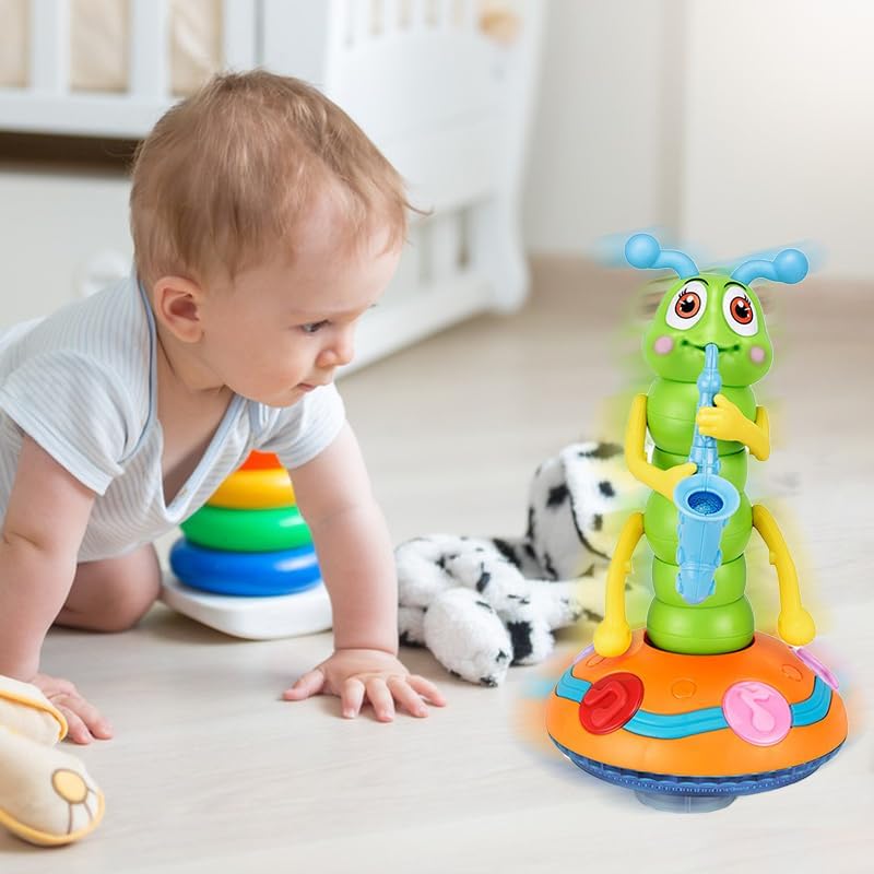 Lighting & Musical Electric Caterpillar Dancing Toy - Future Souk