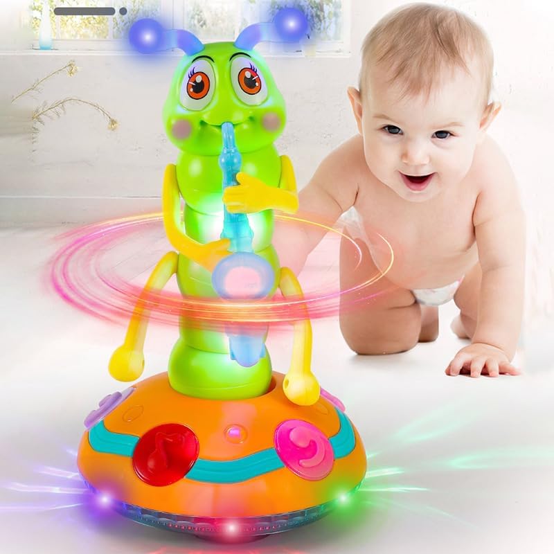 Lighting & Musical Electric Caterpillar Dancing Toy - Future Souk