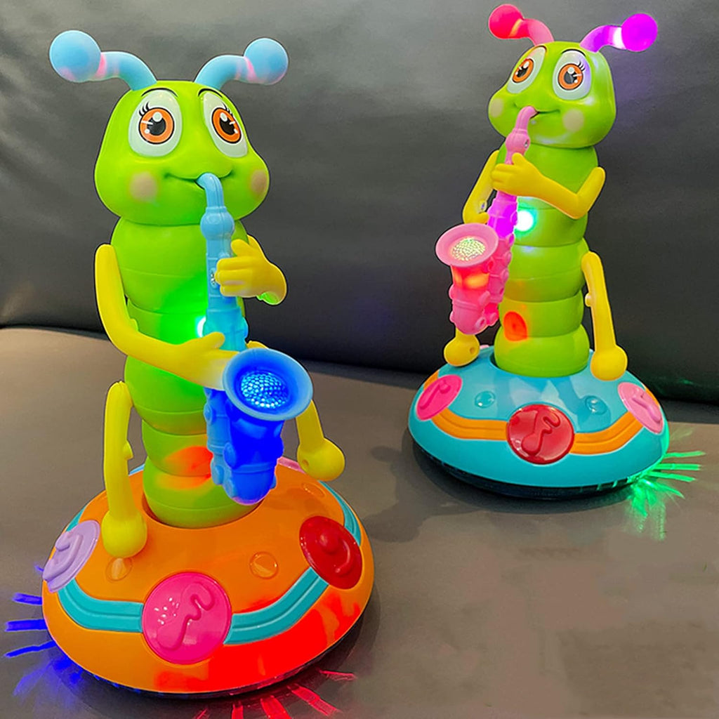 Lighting & Musical Electric Caterpillar Dancing Toy - Future Souk