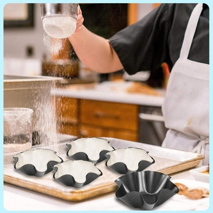 4Pcs Petal Shape Carbon Steel Baking Bowl - Future Souk