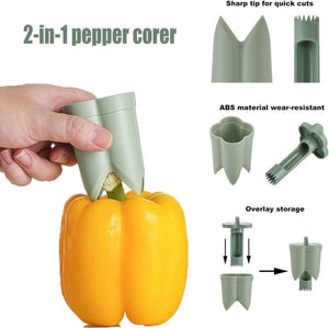 2-In-1 Fruit Pepper Corer - Future Souk