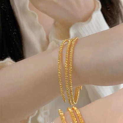 18K Gold Plated Elastic Bracelet - Future Souk