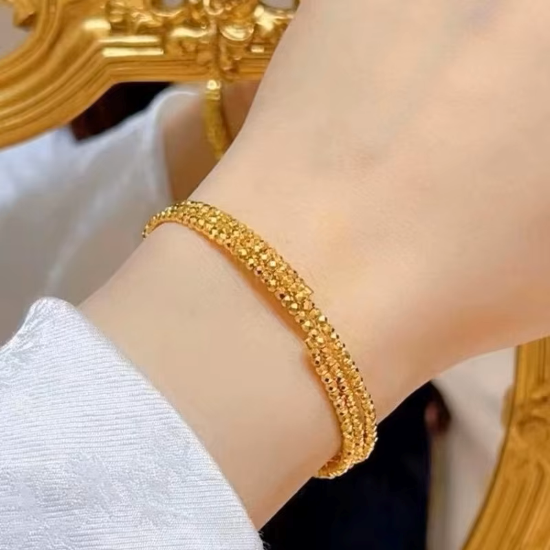 18K Gold Plated Elastic Bracelet - Future Souk