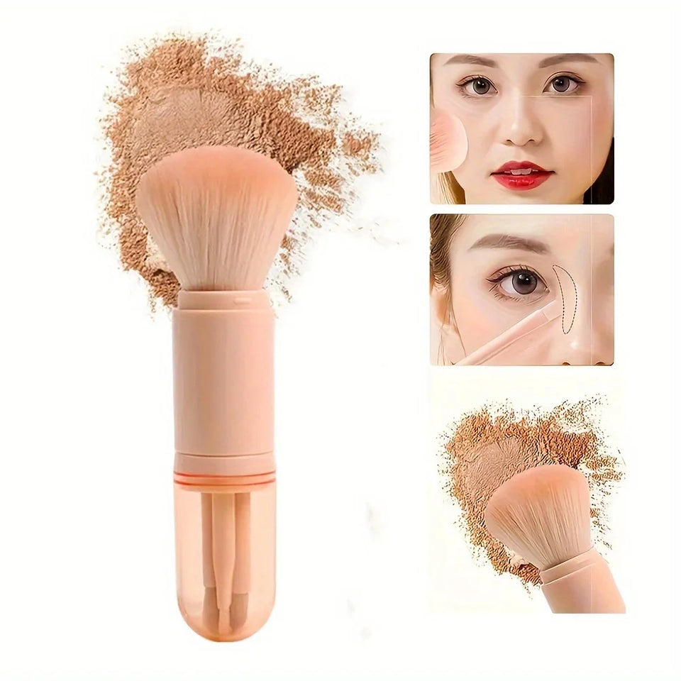 4-in-1 Multi-Functional Travel Makeup Brush - Future Souk