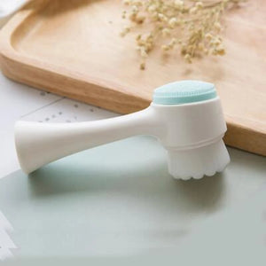 3D Double-Sided Face Cleansing Massage Brush - Future Souk